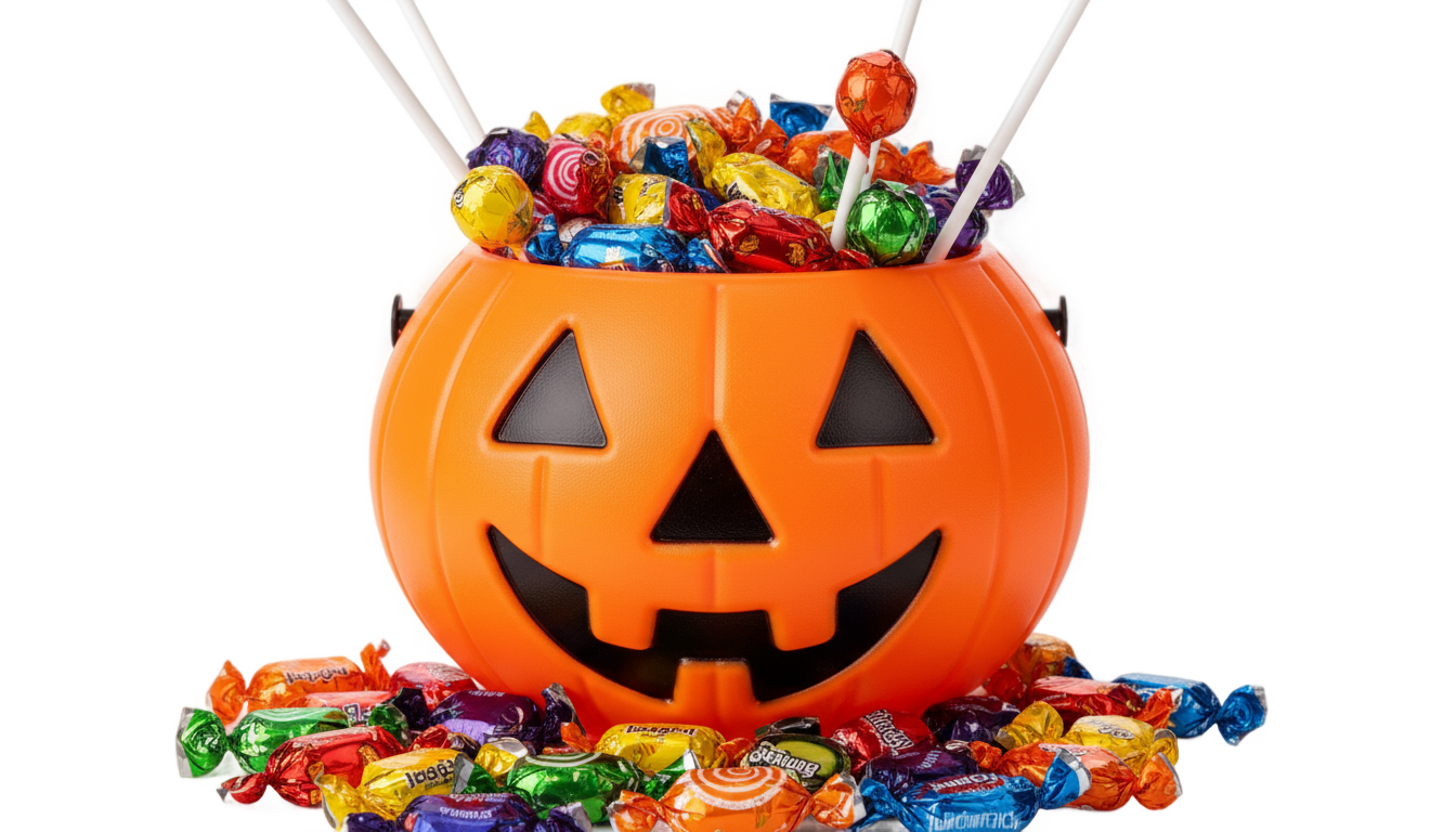 halloween candy bowl png PNG transparent background