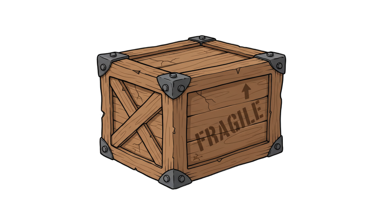 cartoon crate png PNG transparent background