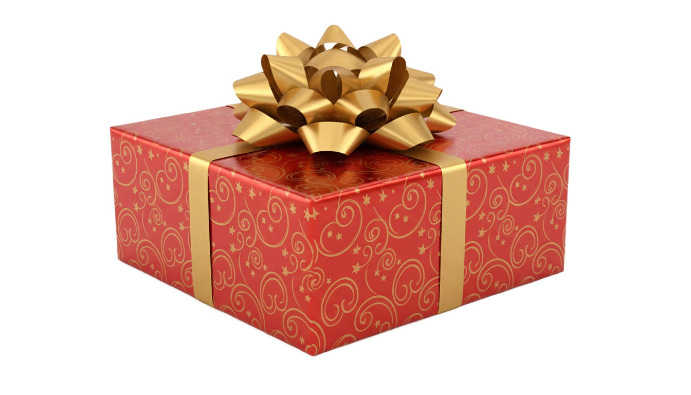 christmas package png PNG transparent background