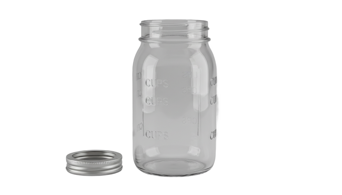 empty glass jar png PNG transparent background