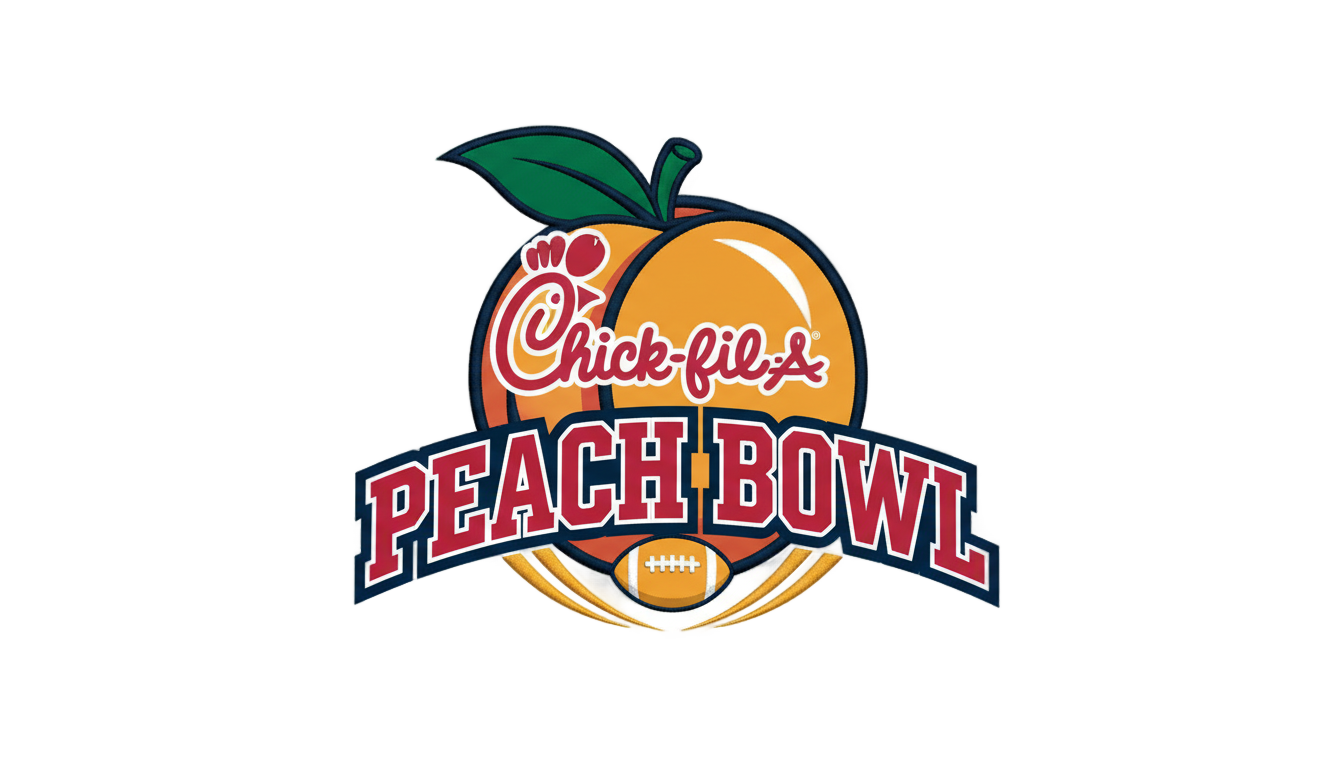 chick fil a peach bowl logo png PNG transparent background