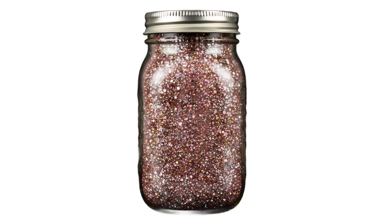 glitter jar png PNG transparent background