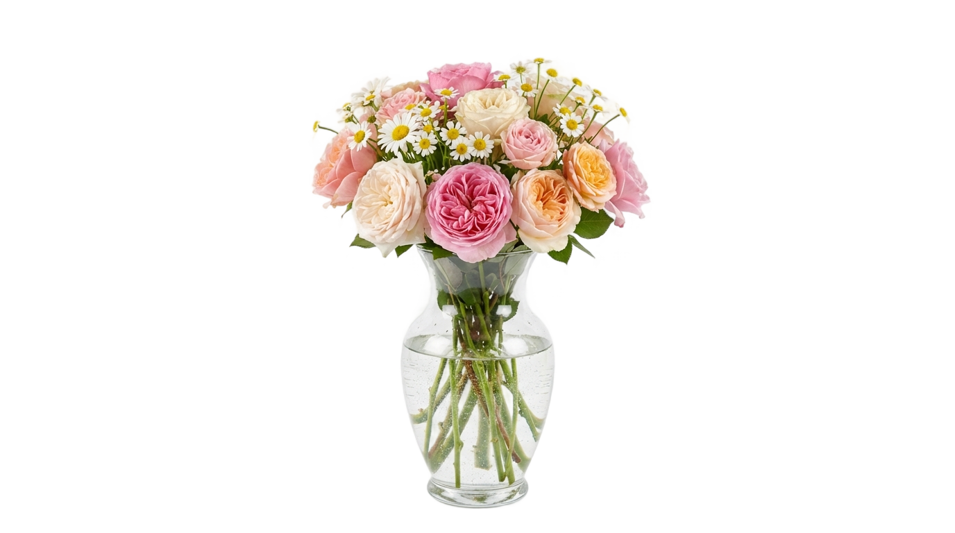 real flower vase png PNG transparent background