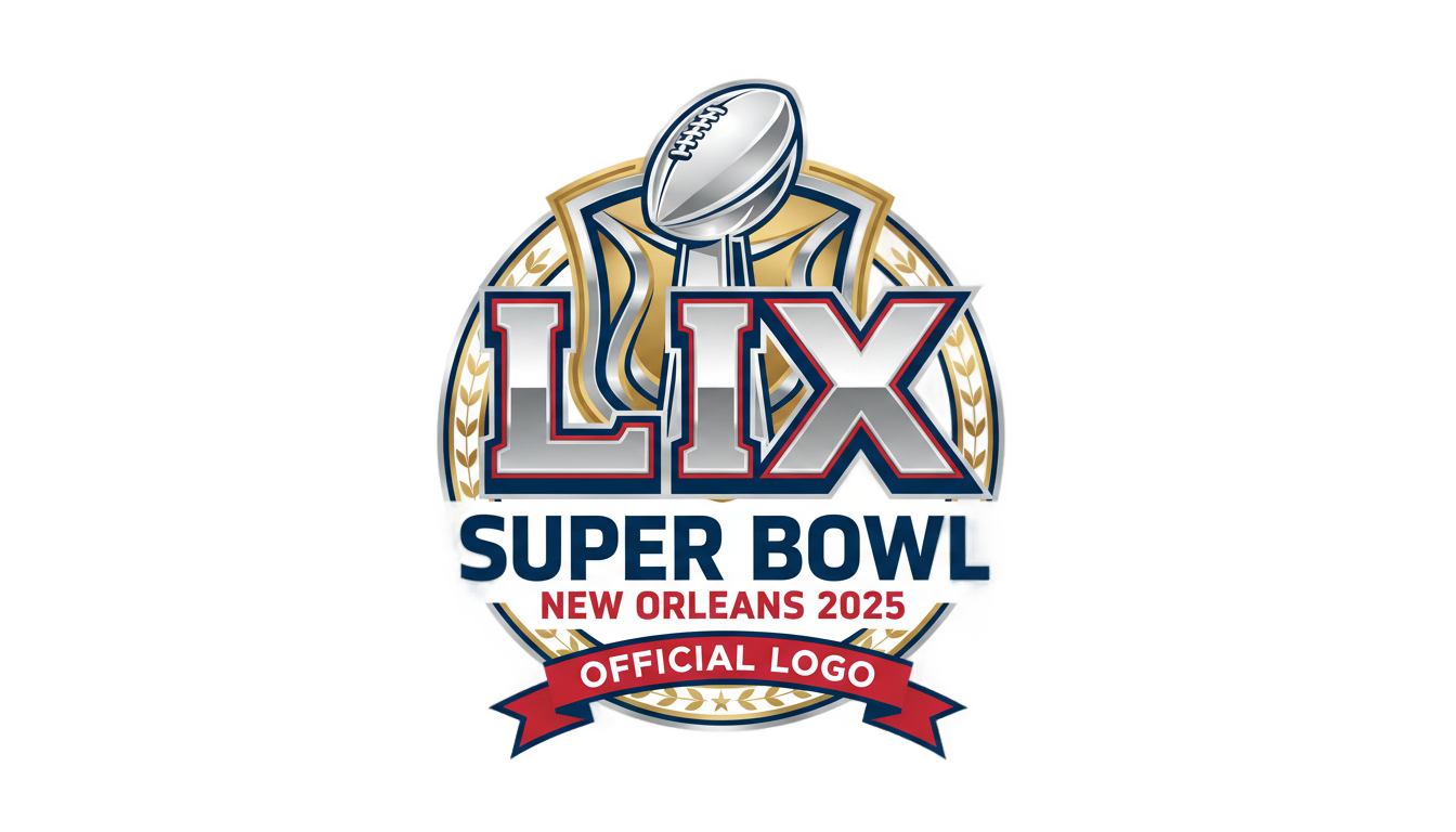 super bowl lix logo png PNG transparent background