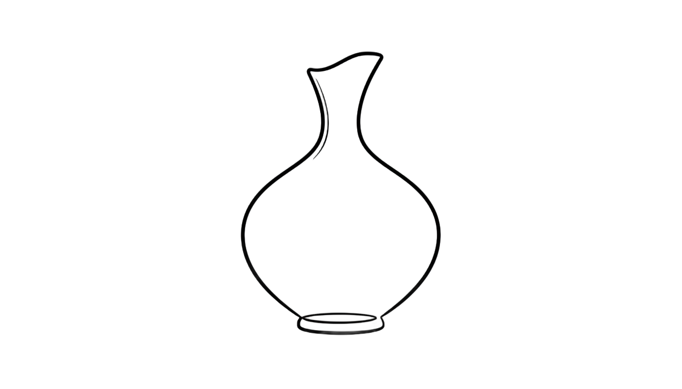 vase outline png PNG transparent background