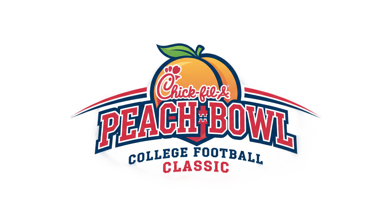 chick fil a peach bowl logo png PNG transparent background