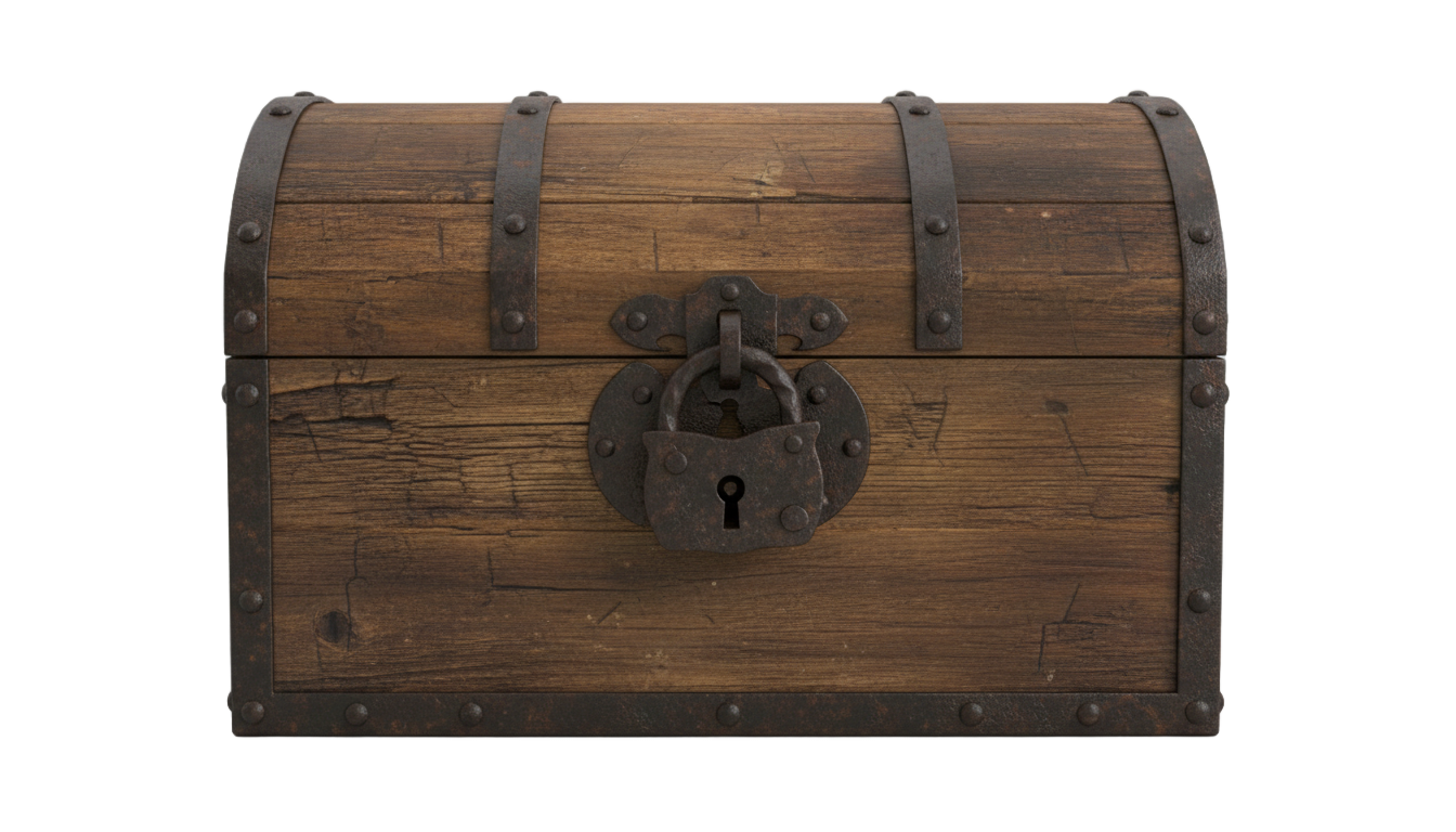 wooden chest png PNG transparent background