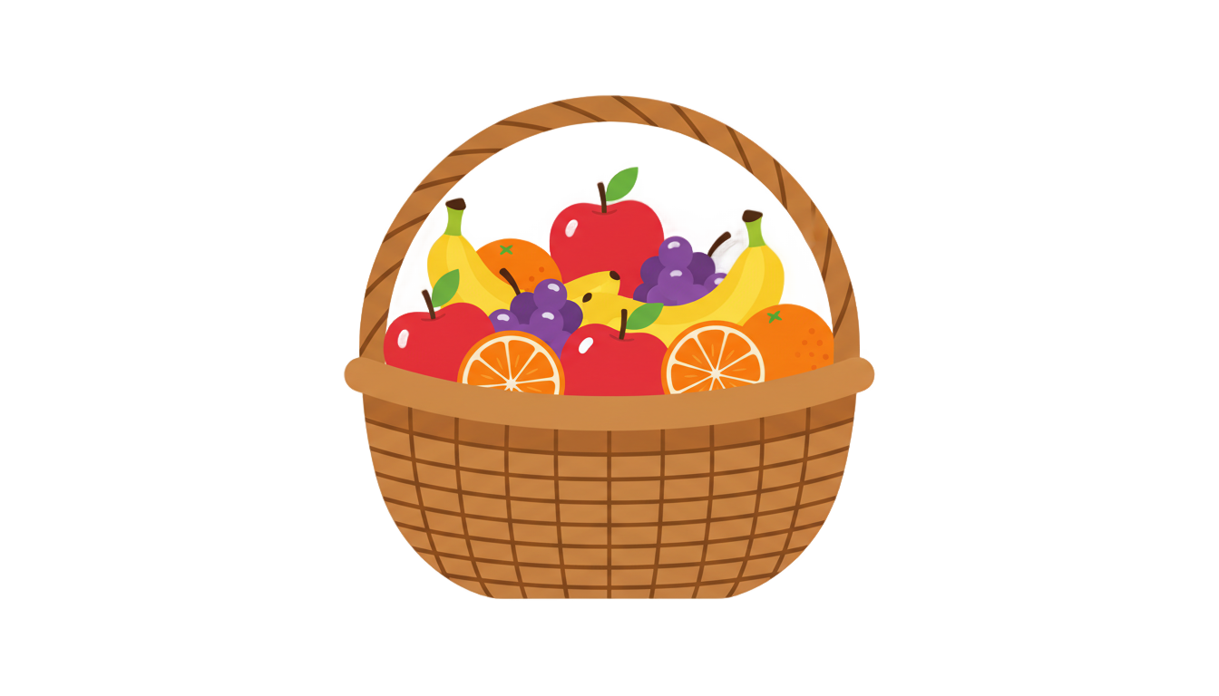 fruit basket icon png PNG transparent background