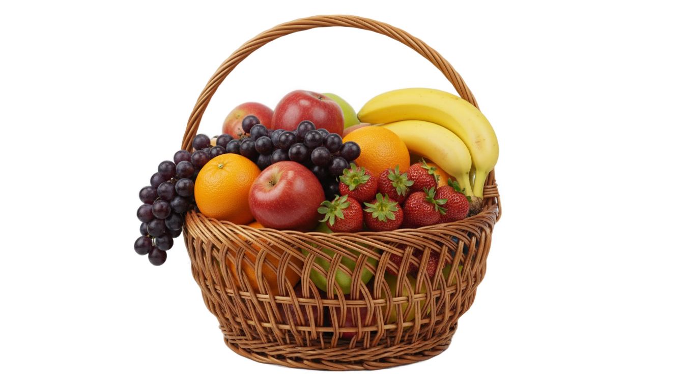 fruit basket clipart png PNG transparent background