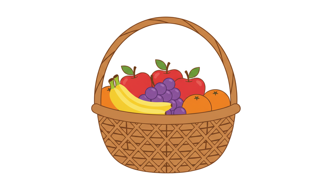 fruit basket icon png PNG transparent background