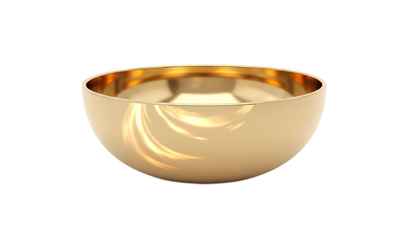 golden bowl png PNG transparent background