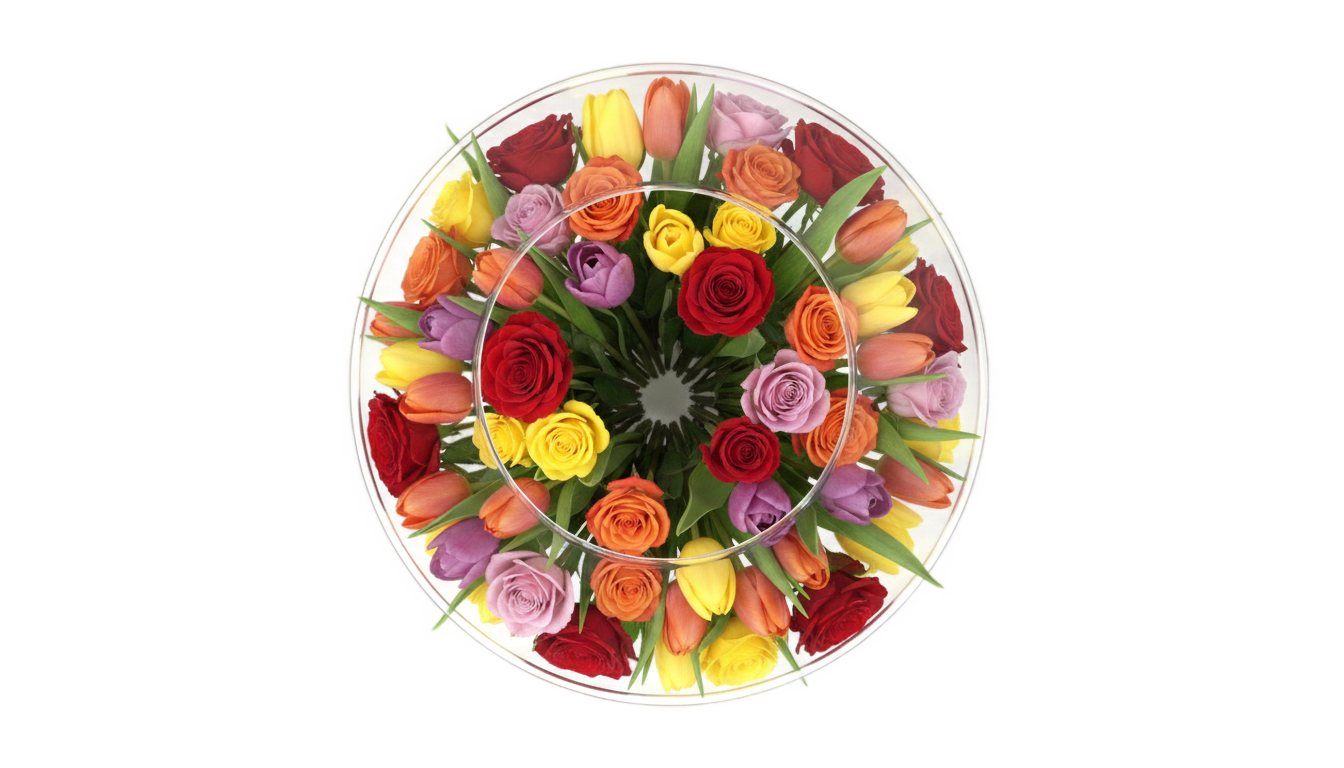 flower vase top view png PNG transparent background