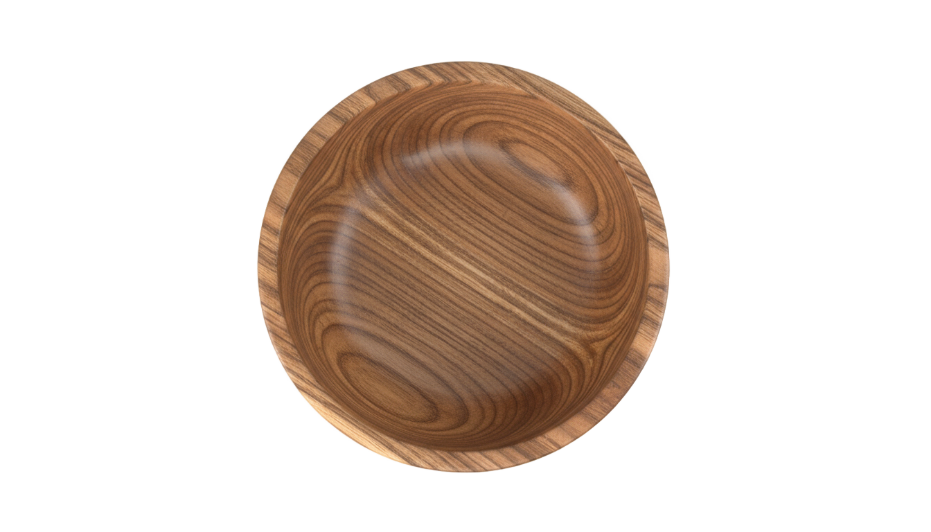 wooden bowl top view png PNG transparent background