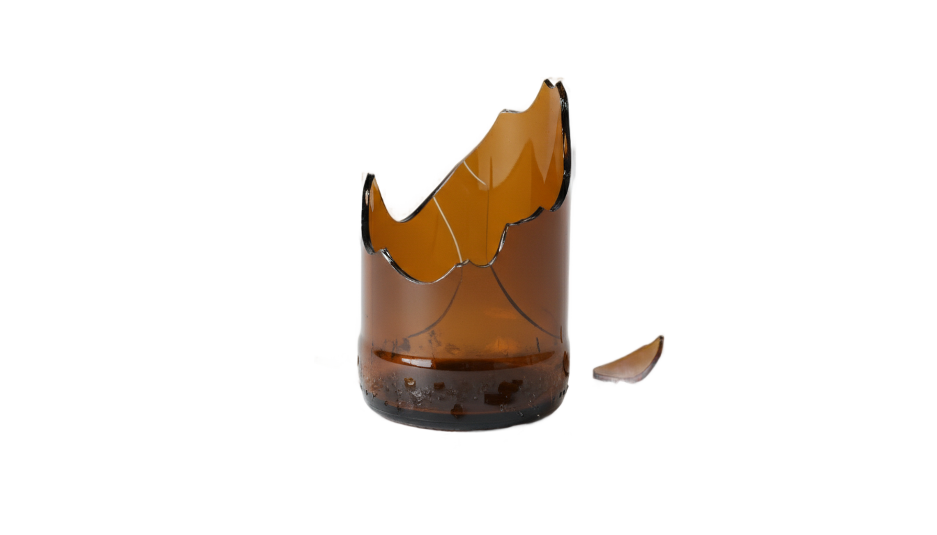 broken beer bottle png PNG transparent background
