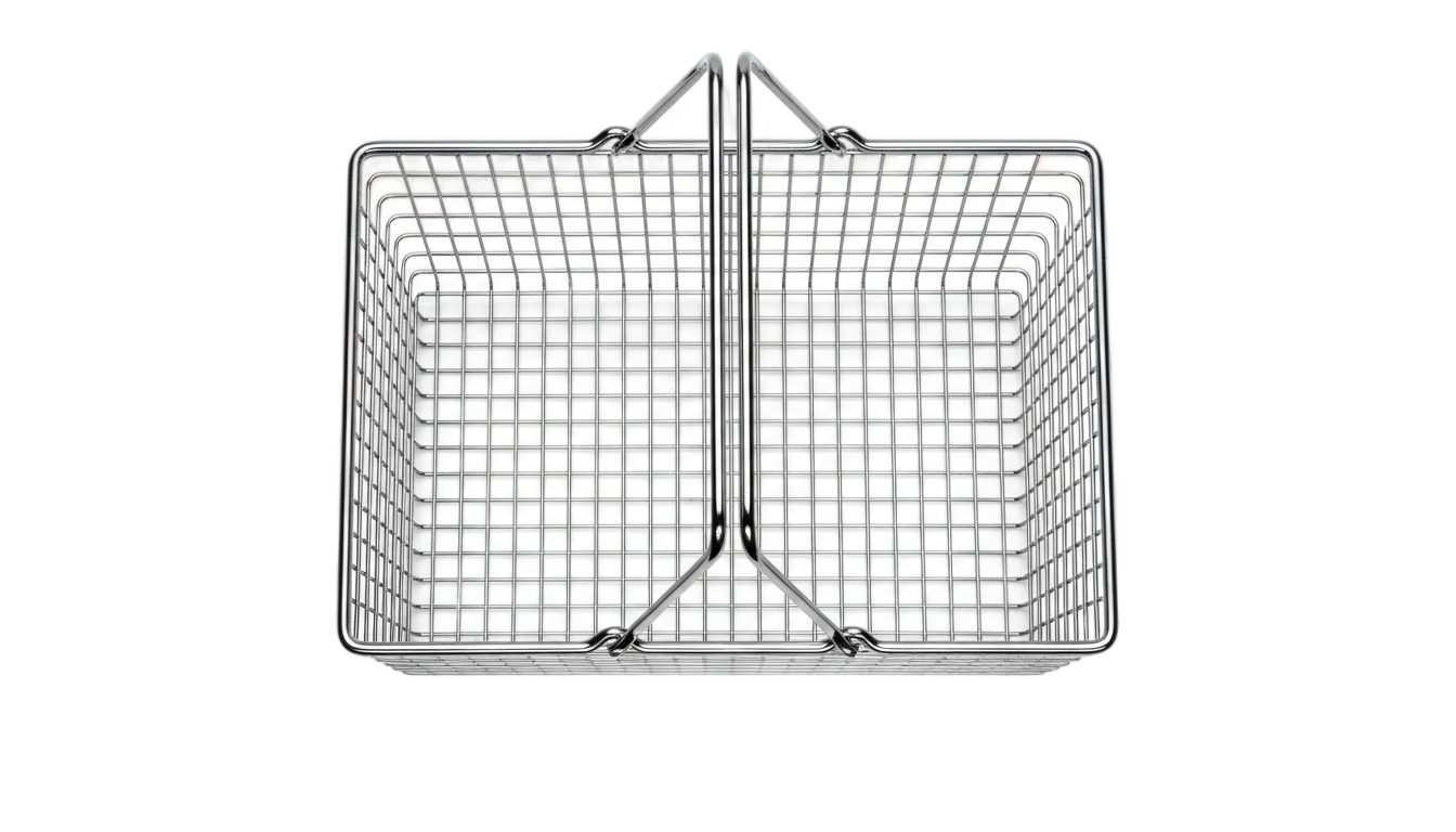 shopping basket png top view PNG transparent background