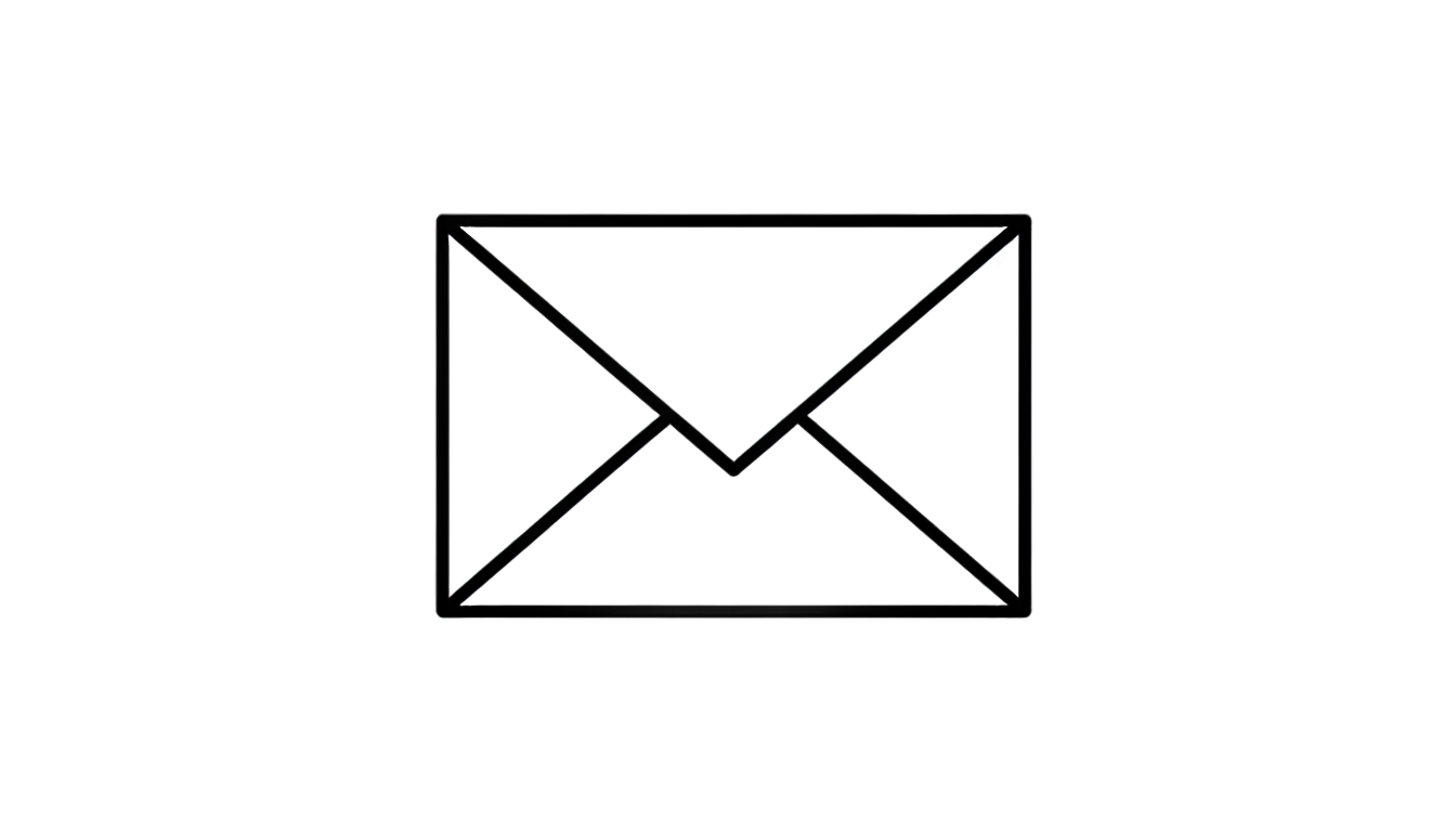 envelope clipart black and white png PNG transparent background