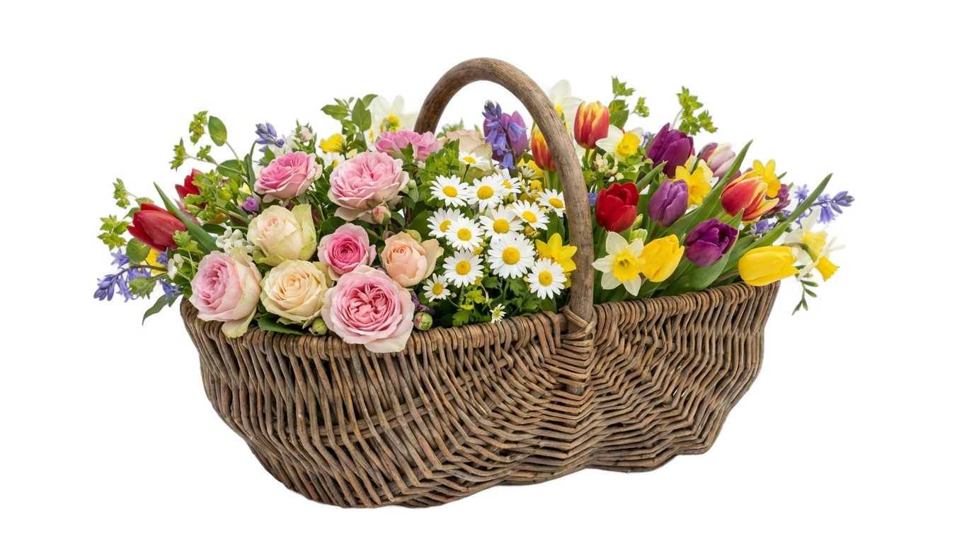 flower basket png clipart PNG transparent background