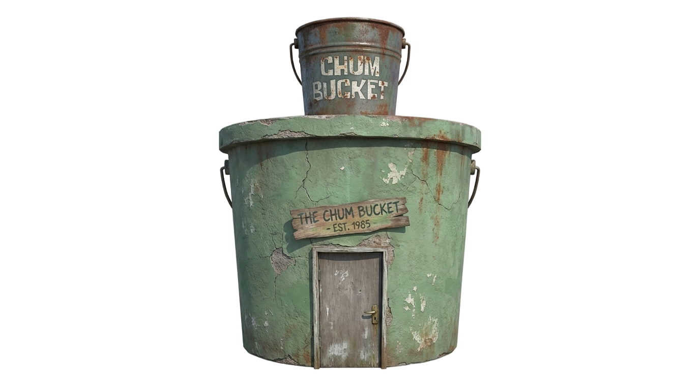 this isn't the chum bucket png PNG transparent background