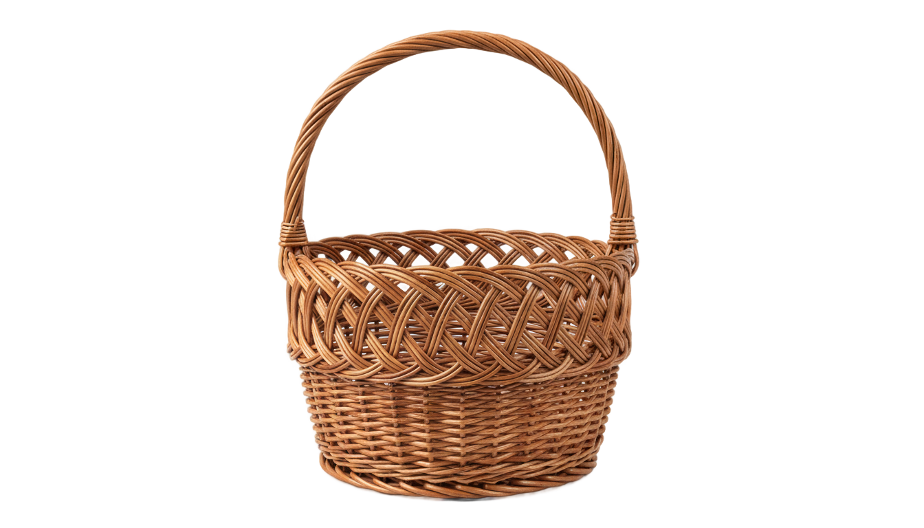 woven basket png PNG transparent background