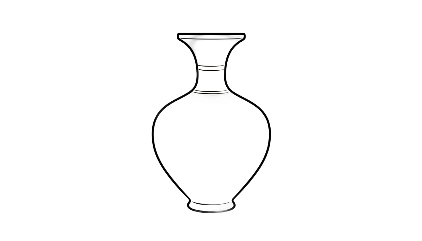 vase clipart black and white png PNG transparent background