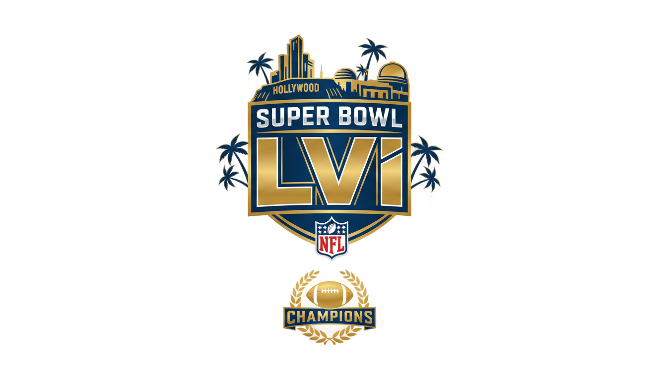 super bowl 56 logo png PNG transparent background