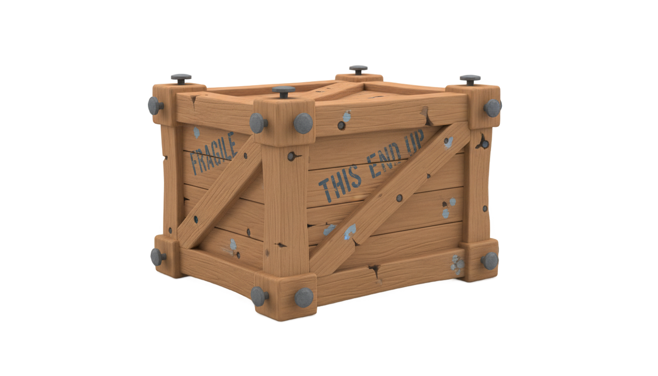 cartoon crate png PNG transparent background