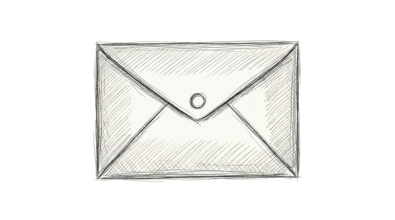 envelope sketch png PNG transparent background