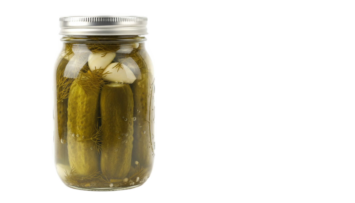 jar of pickles png PNG transparent background