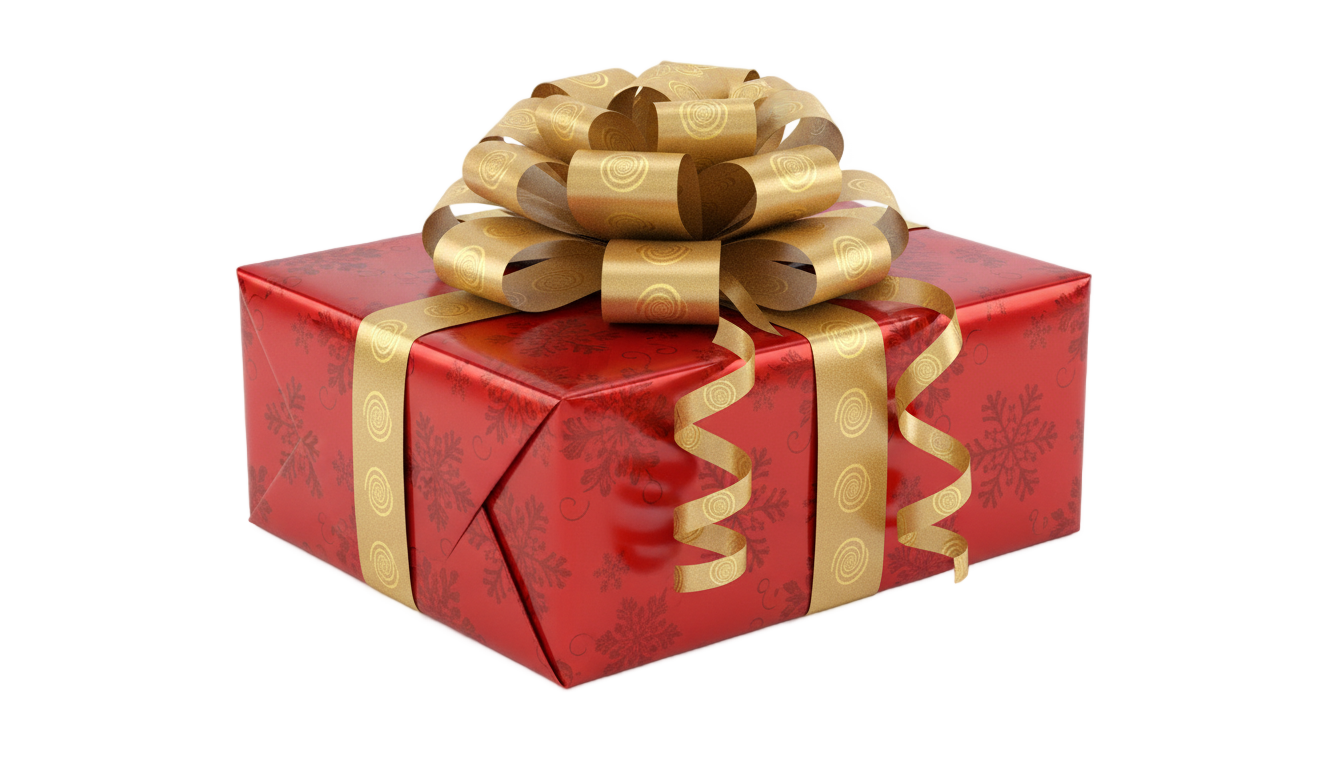 christmas package png PNG transparent background