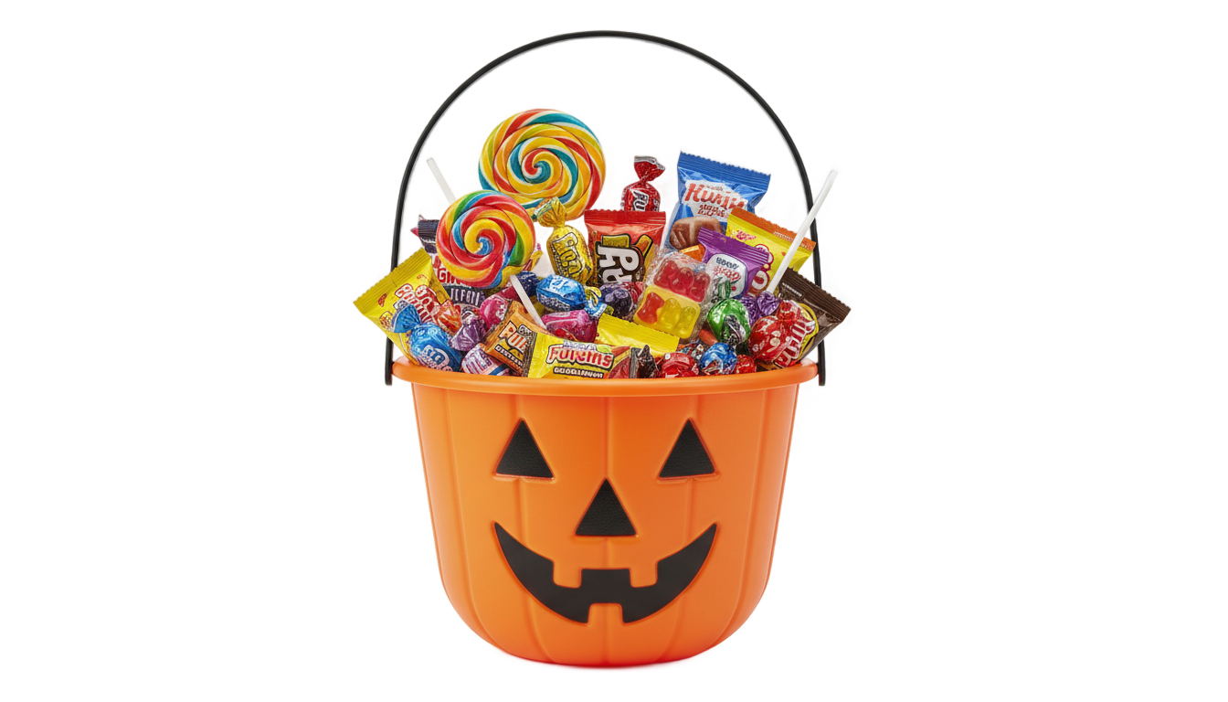 halloween candy basket png PNG transparent background