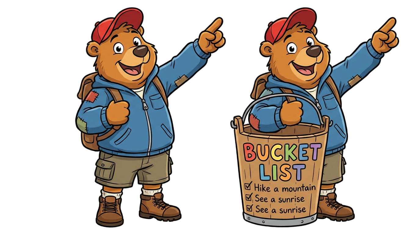 rg bucket list character png PNG transparent background