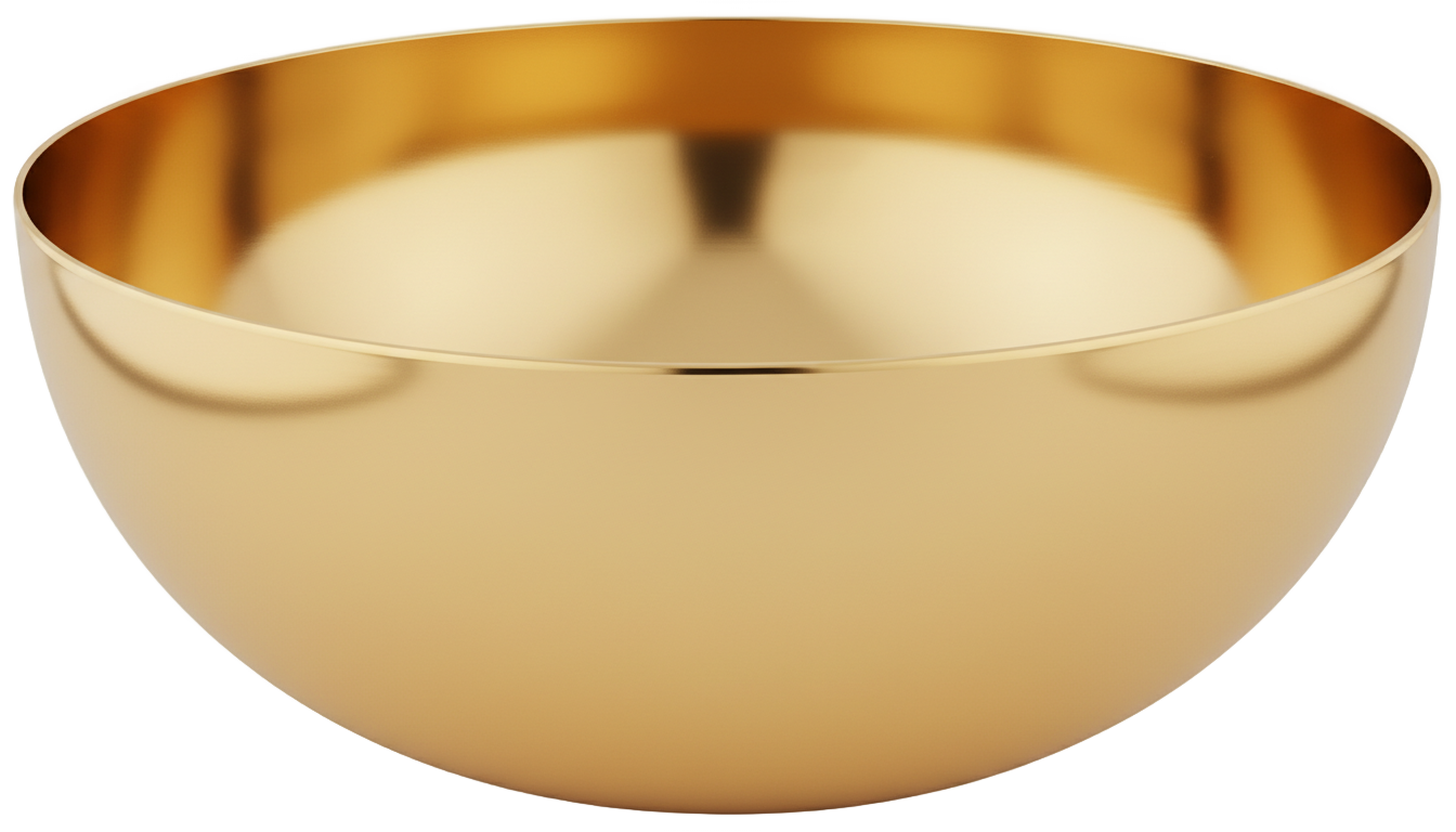 golden bowl png PNG transparent background