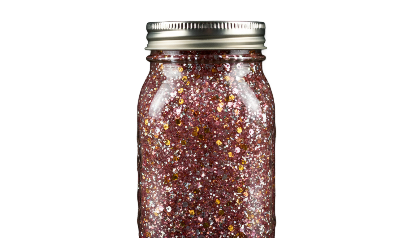 glitter jar png PNG transparent background