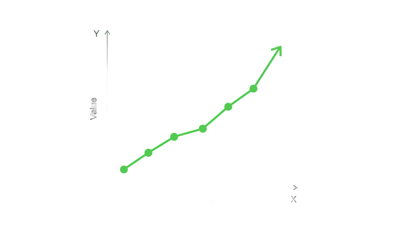 green line graph png PNG transparent background