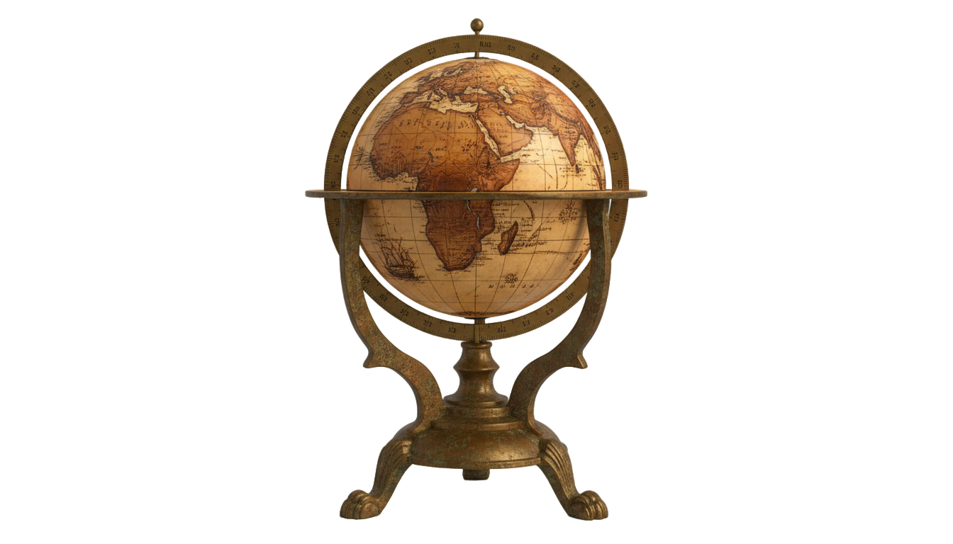 vintage globe png PNG transparent background