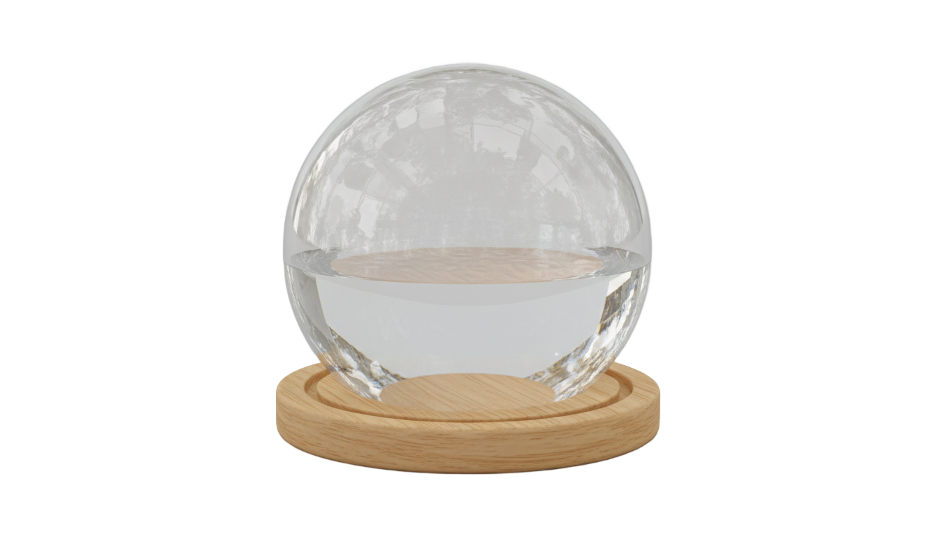 empty snow globe png PNG transparent background