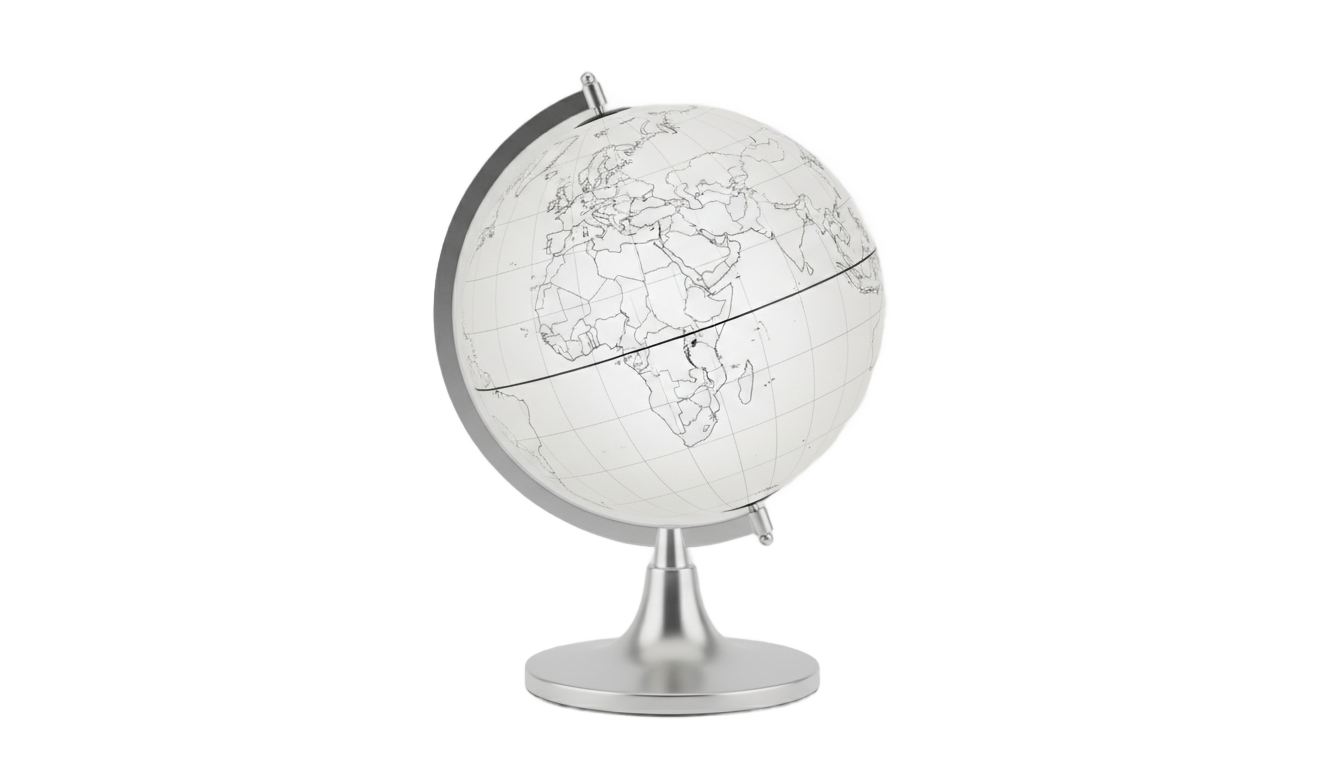 globe line art png PNG transparent background