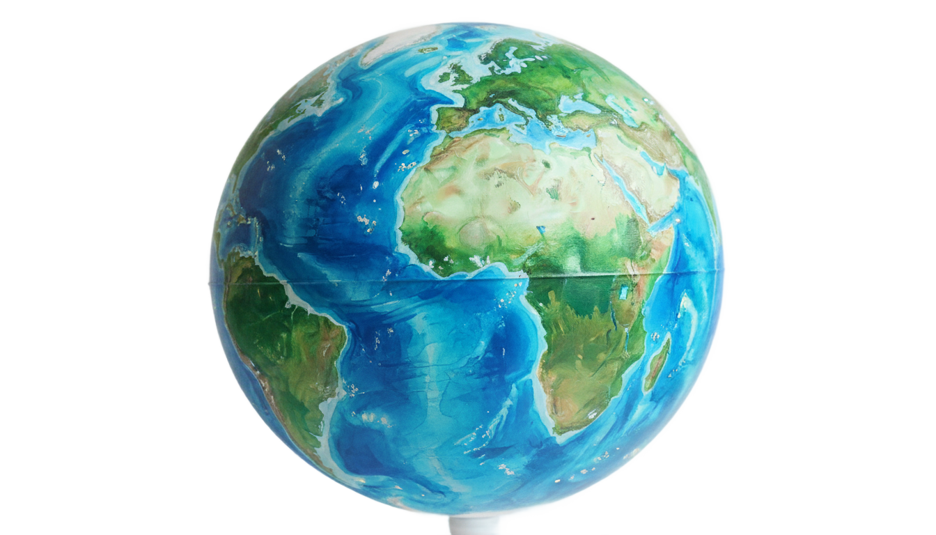 watercolor globe png PNG transparent background