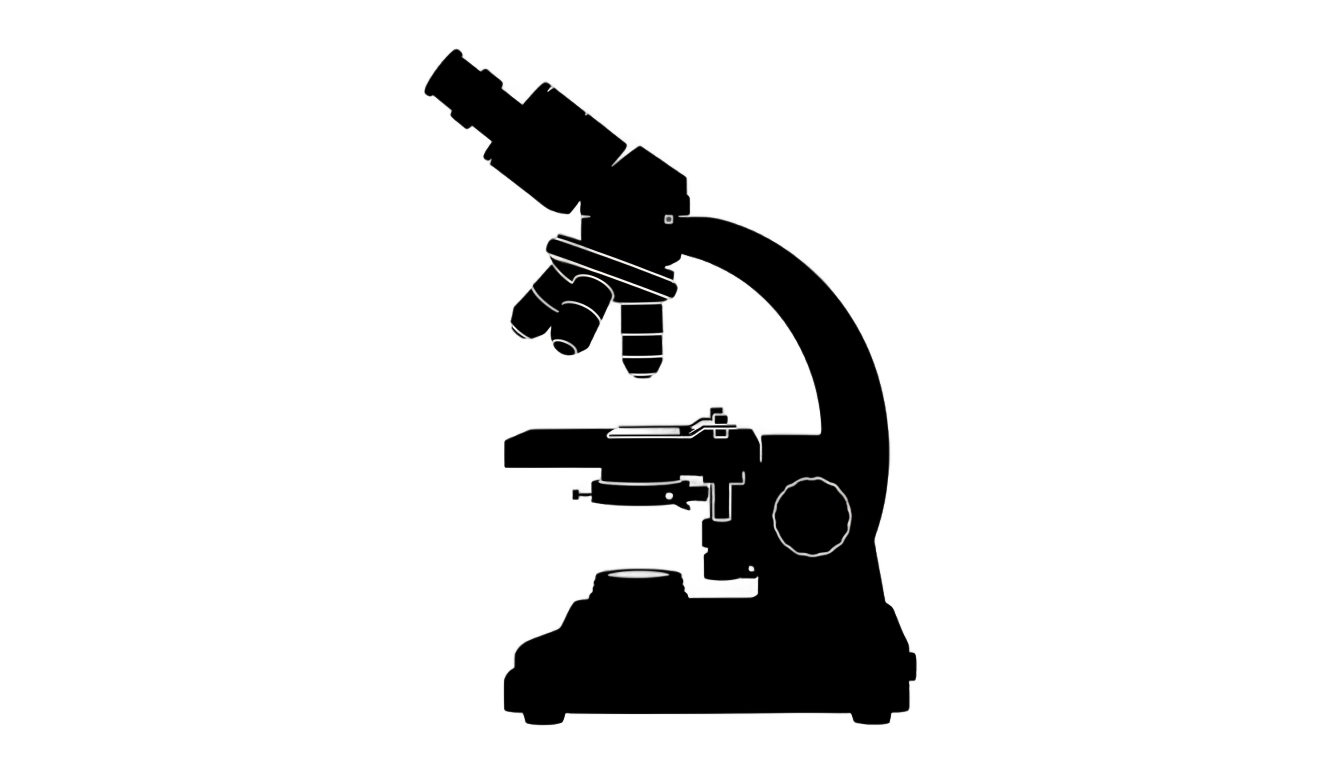 microscope silhouette png PNG transparent background