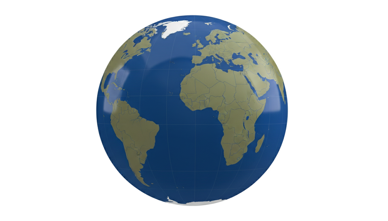 blue globe icon png PNG transparent background