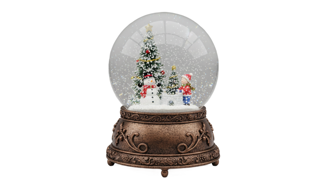 christmas snow globe png PNG transparent background