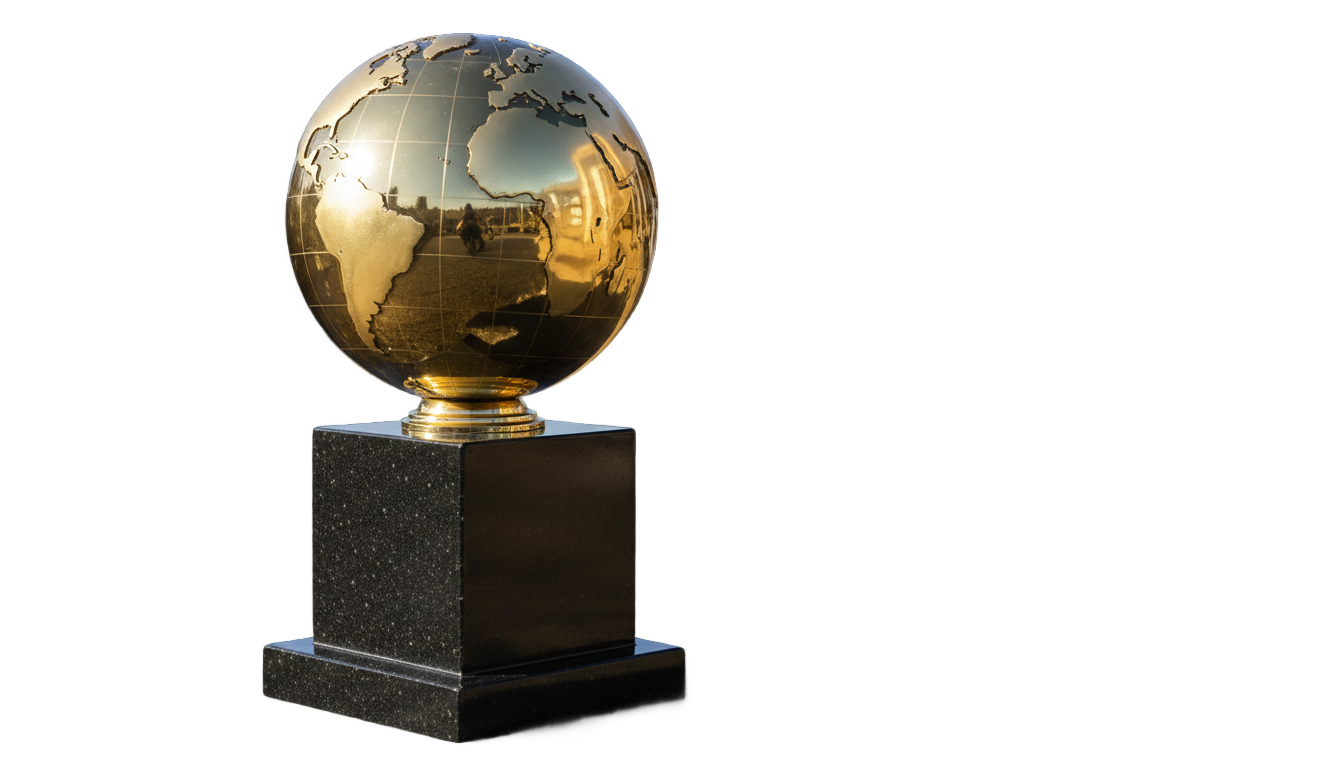 golden globe trophy png PNG transparent background