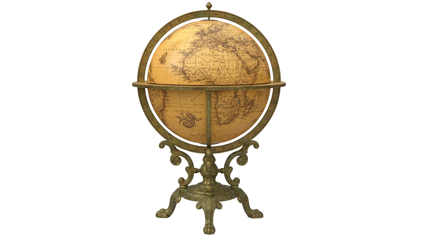 vintage globe png PNG transparent background
