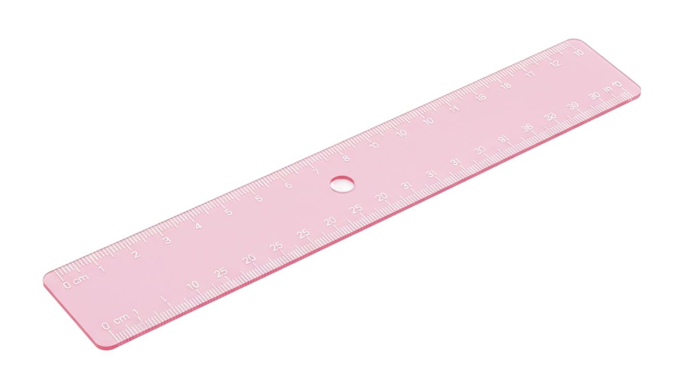 pink ruler png PNG transparent background