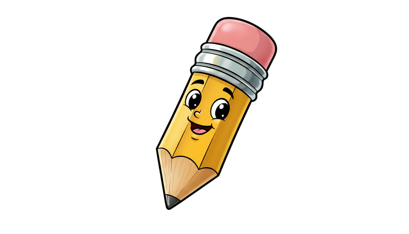 pencil cartoon png PNG transparent background