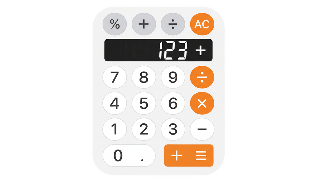 iphone calculator icon png PNG transparent background