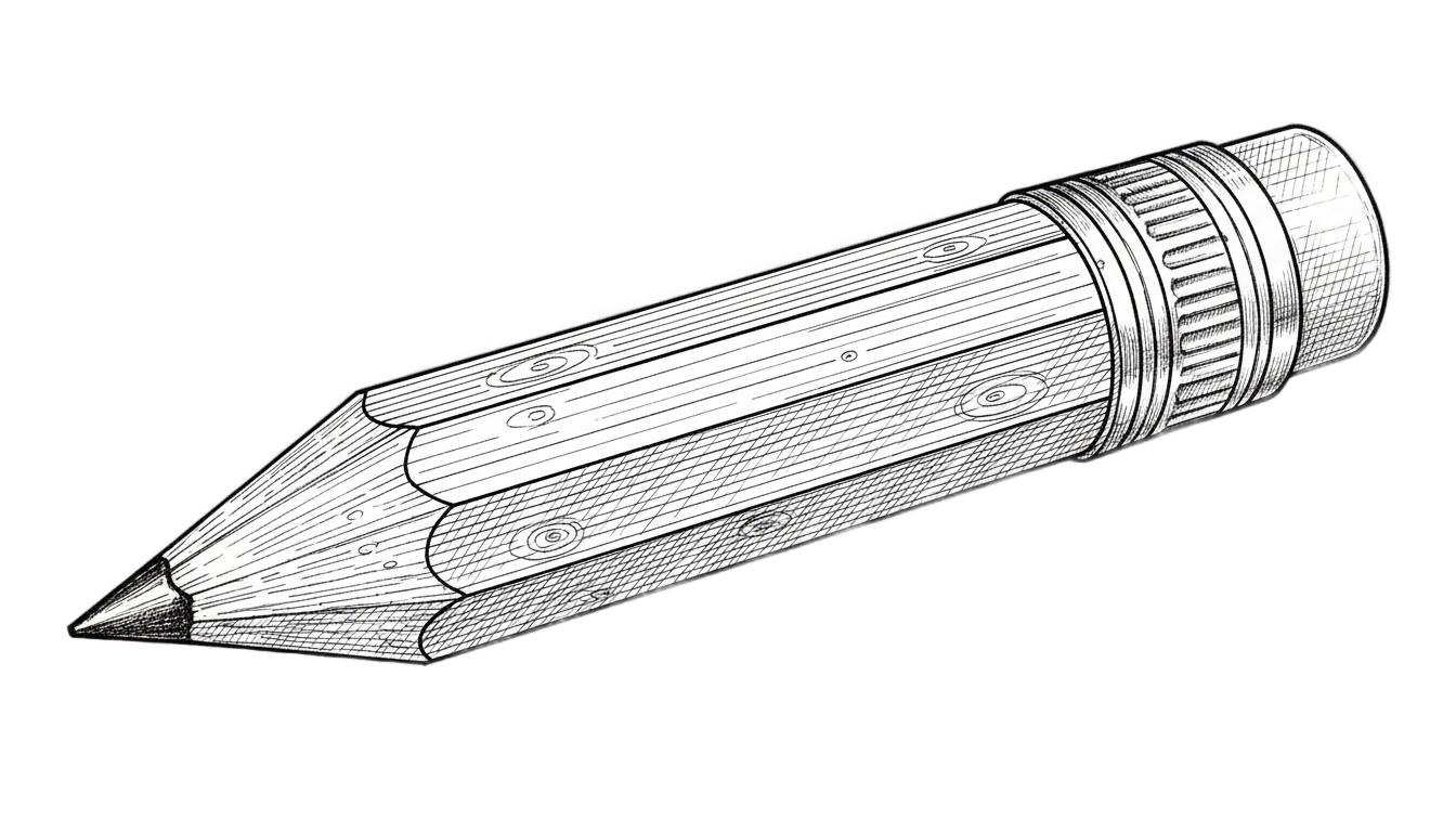 pencil line art png PNG transparent background