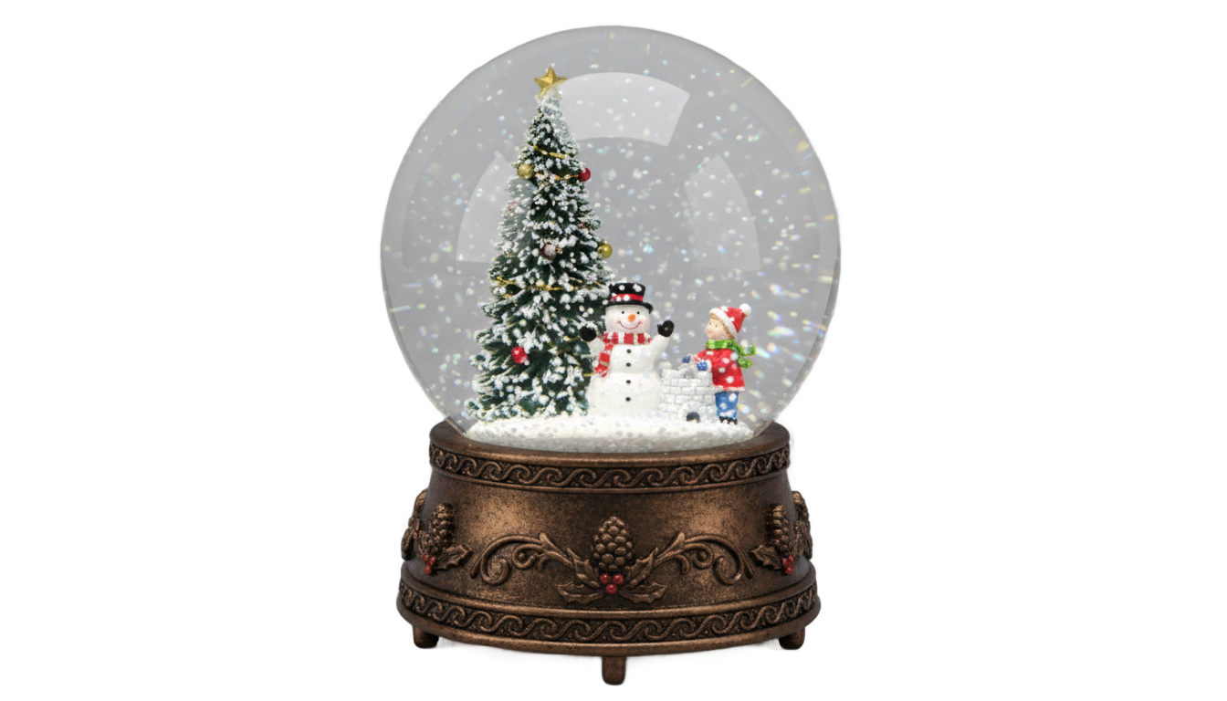 christmas snow globe png PNG transparent background