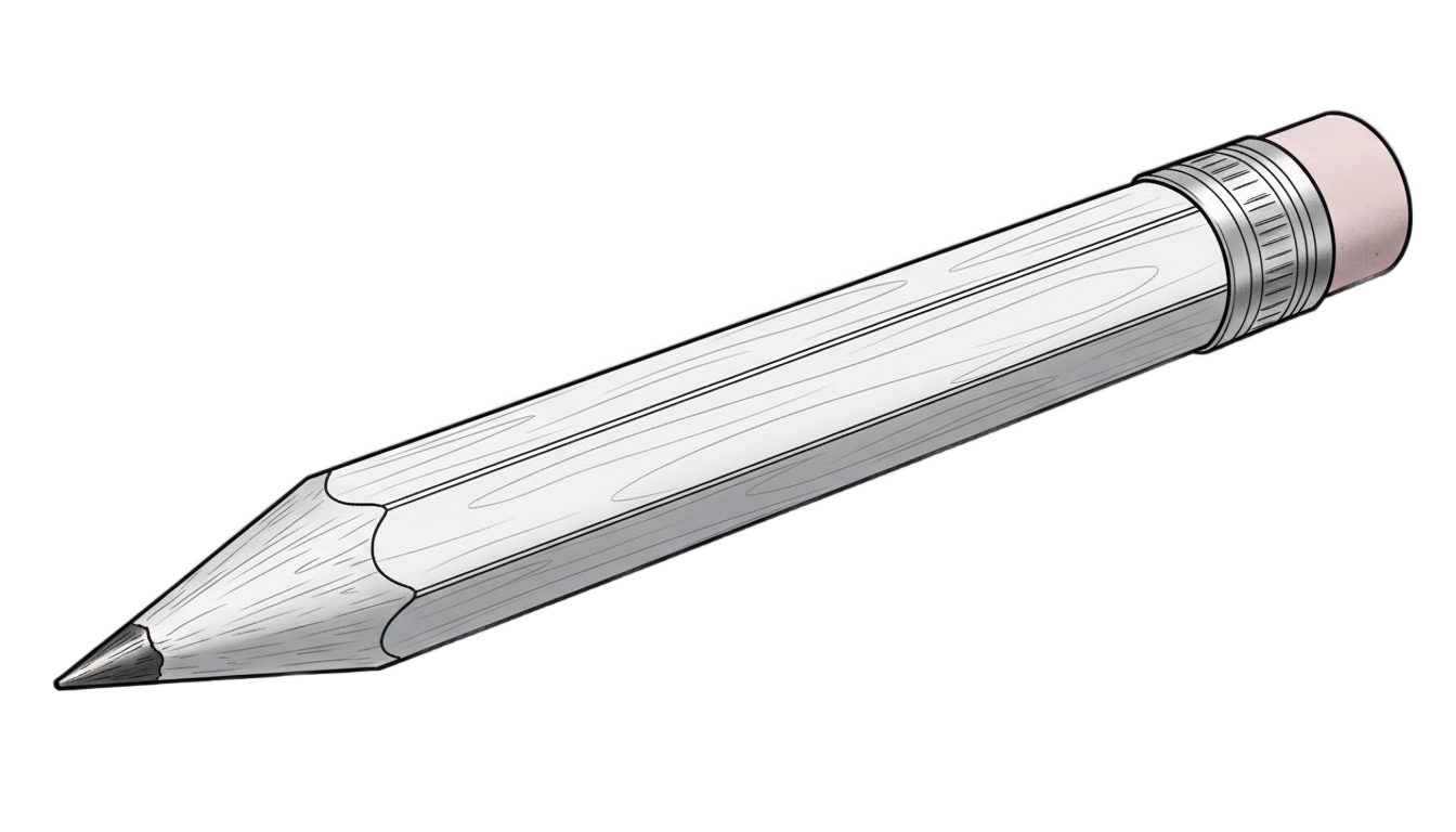 pencil clipart black and white png PNG transparent background