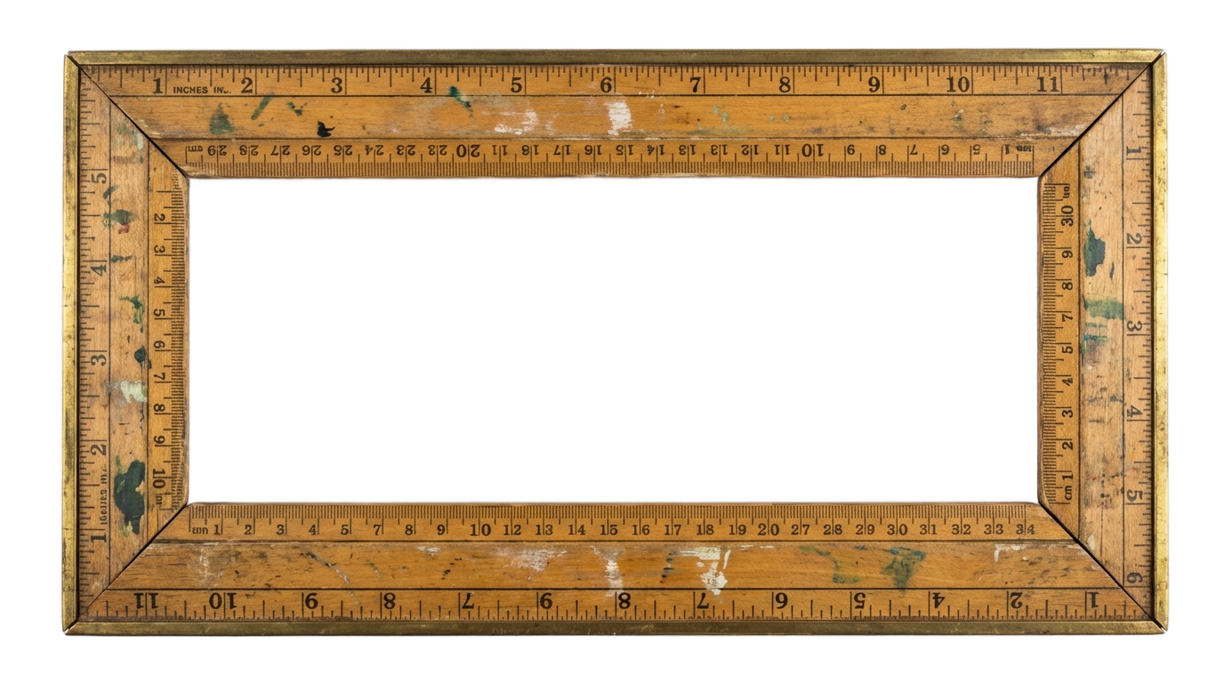 ruler border png PNG transparent background